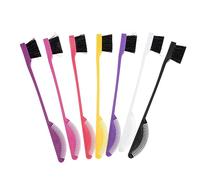 VALICLUD 7pièces Lot De Pinceaux Pour Cheveux Noirs Brosse à Sourcils Et Peigne à Bords De Pinceaux Maquillage Lot De Avec Brosse à Bords