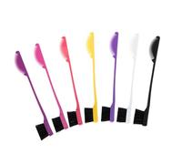 VALICLUD 7pièces Set De Brosses à Sourcils à Cils Et Peigne Pour Teinture Capillaire Brosses Double Face Pour Cheveux Crépus