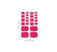 VALICLUD 8 feuilles Autocollants Ongles Pied Multicolores Stickers Ongle Gel UV Sécurisés pour Décoration Doigts de Adhésifs Résistants pour Nail Art Maison