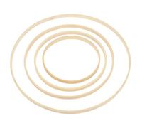 VALICLUD 8 pièces Anneaux Bambou Ronds pour et Attrape- pour Décoration Macramé Mariage et DIY