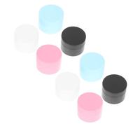 VALICLUD 8 Pièces Boîte de Crème Cosmétique Double Couche Contenants Pratiques pour Maquillage Étanches et Idéaux pour Voyage et Rangement de Produits de Beauté Roses Blancs Noirs