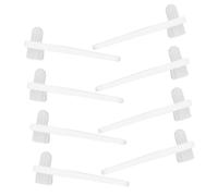 VALICLUD 8 Pièces Brosse à Dent Oral Charbon Pendant La Nuit Matériel Nettoyeur Hygiène Bouche Adulte Pour Nettoyage Mini-brosse à Dents Brosse De Mini Brosse Pp Blanche