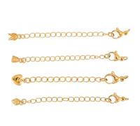 VALICLUD 8 pièces Chaîne Rallonge pour Bijoux Rallonge Collier et Bracelet Facile à Installer pour Création Bijoux DIY