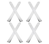 VALICLUD 8 Pièces Clip Réutilisable Stabilisateur en Acier Inoxydable et Portable pour pour Événements Commerciaux et Pique- en Plein Air