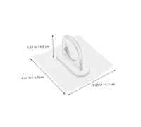 VALICLUD 8 pièces Crochets Adhésifs Ronds pour Supports Transparents sans Perçage Organiseur Mural pour Shampooing et Bouteille de Spray Installation Facile pour Salle de Bain et Cuisine