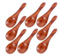 VALICLUD 8 Pièces Cuillères Miniatures Petites Cuillères Solide pour Épices Desserts Miel Glace et Condiments Ustensiles de Cuisine Artisanaux et