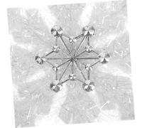 VALICLUD 8 Pièces Décorations De Décorations des De Neige Noël Gros Ornements De Neige Décorer Accessoires Dirigé d'hiver Coton Perlé Blanche
