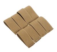 VALICLUD 8 Pièces Dispositif de Retenue de Ceinture Élastique en Nylon Kaki | Boucles pour Sangle Trop Longue, Portables, Réutilisables, Faciles à Utiliser