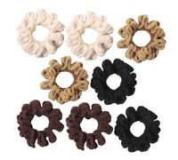 VALICLUD 8 Pièces Élastiques à Femme Accessoires de Élastiques pour Queue de Lot pour Bouclés et Démêlés