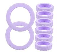 VALICLUD 8 Pièces Housse Silencieuse pour Roue de Valise Protection pour Roue de Voyage Couvre-Roulette Silicone Accessoire de Valise Réduit Le Bruit et Améliore la Stabilité