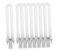 VALICLUD 8 Pièces Lampe De Machine De Tube Lumineux Lampe à Séchoir à Nail Art Guérir Led Lumière Uv Manucure Clous Blanche Un Verre