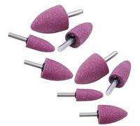 VALICLUD 8 pièces Têtes de Meulage Corindon Rouge pour Outils Rotatifs Meules Abrasives de Polissage pour Métaux et Ébarbage Pratiques et Durables