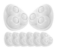 VALICLUD 8pcs Roulettes Adhésives Pivotantes pour Meubles et Petits Conteneurs, Caoutchouc et Abs, Installation Facile, Mouvement Fluide, Silencieuses et Résistantes