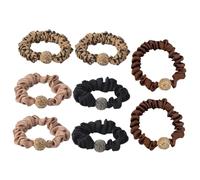 VALICLUD 8pièces Lot De Élastiques Pour Queue De Cheval Accessoires De Cheveux Pour Femmes Et Filles