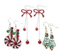 VALICLUD 9 Paires Boucles D'oreilles De Noël Boucles D'oreilles De Festival Décorations D'oreille Boucles D'oreilles Décoratives Boucles D'oreilles Femme Décor De Clous D'oreilles Alliage