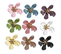 VALICLUD 9 Pièces Charms Fleurs pour Décoration Ongles Accessoires Nail Art Colorés Fournitures Utilisation Facile Couleur Aléatoire