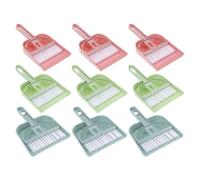 VALICLUD 9 Pièces Mini Broom And Dustpan Set Portable Handheld Cleaning Brush For Desk Keyboard Car Pet Areas Lightweight Compact Table Dustpan And Brush With Soft Bristles For Delicate
