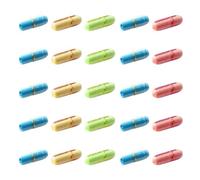 VALICLUD 99 Capsules Transparentes pour Messages d'amour Papier à Écrire, Bouteille à Souhaits DIY 99 Pcs, Pilules Colorées pour Présents Saint-Valentin, Mariage, Décoration Intérieure