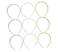 VALICLUD 9pièces Bandeau Maquillage Pour Cheveux Femme Bandeau Plastique Antidérapant Pour Laver Le Visage Accessoires Cheveux Fille