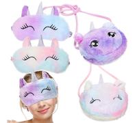 VALICLUD À Bandoulière en Peluche 2 Pièces À Bandoulière De Dessin Animé pour Enfants Porte-Clés De Poupée Cheval Licorne