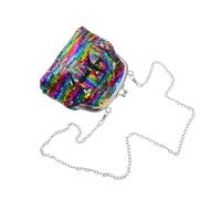 VALICLUD À Bandoulière Tendance pour Fille avec Nœud Porte-Monnaie À Paillettes Trousse De Maquillage Portable Porte-Monnaie pour De l'argent