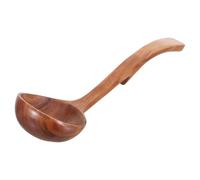 VALICLUD à Soupe avec Extra et Tête Crochue en Bois D'acacia Cuillère à Soupe pour Cuisiner et