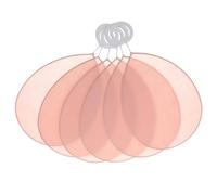 VALICLUD Abat-Jour en Tissu Rose Forme Pétale pour Lampes de Table et Lampadaires Douille E27, Emballage Soigné, Facile à Installer, Convient pour Éclairage d'Intérieur