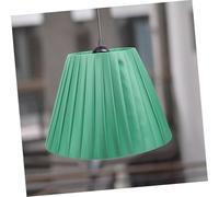 VALICLUD Abat-jour Plissé Tissu Amovible Couverture Décorative pour Lampe de Table Lampadaire et Applique Murale Vert