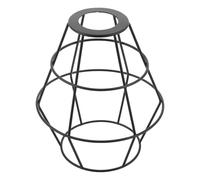 VALICLUD Abat-jour Suspendu en Métal Noir Style Industriel Rustique, Cage Filaire Résistante et Facile à Nettoyer, Suspendre Lumineuse de Café ou Hôtel