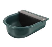 VALICLUD Abreuvoir Automatique pour Vaches Extérieur en Plastique Vert Foncé Flotteur Bol d'Eau Grosse Capacité Anti-Éclaboussures Distributeur d'Eau pour Bovins et Chevaux Système et