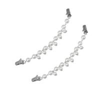 VALICLUD Accessoires de Chaîne de Pull Vintage en Résine Blanche, Clips Élégants pour Cardigan, Haute Douceur, Pratique à Clipser, Lot de 2 Pièces, pour Pull Chic Femme Hiver