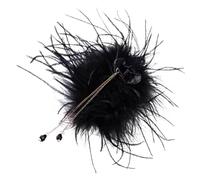 VALICLUD Accessoires De Clips De Chilon Big Claw Queue De Cheval Griffe De Cheveux Bouclé Clips Moelleux Pinces à Griffes Pour Cheveux Courts Pince à Cheveux Artificielle Noir