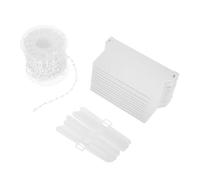 VALICLUD Accessoires de Réparation en Plastique Structure Double Crochet Blanc Installation Facile pour Stores à Bandes Verticales pour Fenêtres DIY