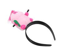VALICLUD accessoires photo Bande de cheveux drôle velu bandeaux animaux de la jungle fou peluche bandeau pour cheveux d'animaux de dessin animé cerceaux de cheveux créatifs en tissu rose