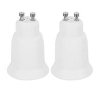 VALICLUD Adaptateur de Douille G9 vers E27 en Plastique Blanc Résistant à Haute Température, Lot de 2 Pièces, pour Divers Besoins D'éclairage et Pièces de Rechange pour Lampes