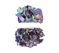 VALICLUD Amas de Cristaux Naturels 2Pcs Ornement en Cristal Naturel Décoration en Cristal Multicolore Matériau Délicat pour Feng Shui Décoration d'Aquarium Accessoire de Bureau