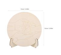 VALICLUD Annonce de Naissance pour L'hôpital en Bois avec Support Plaque Ronde pour Bracelet de Naissance Souvenir pour -né Adapté aux Fêtes et Accessoires