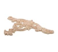 VALICLUD Appliques en Bois Massif Sculpté Non Peint 36 X 20 Cm, Décorations Vintage pour Meubles et Portes D’armoires, Ornements Sculptés D’Angle pour Restauration et Décoration Intérieure