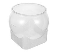 VALICLUD Aquarium de Bureau Transparent Grand Format en Plastique Robuste Bocal Multifonction pour Poissons Rouges et Plantes Hydroponiques Décoration Intérieure Compacte pour Espace de