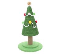 VALICLUD Arbre à Chat Sapin de Noël en Sisal Naturel - Griffoir Vertical 53 CM - Poteau à Griffer Réutilisable pour Chats - Stable et Compact pour Appartements et Jeu Actif des Chatons