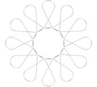 VALICLUD Argenté Crochet de Plafond 50 Pièces en Acier Galvanisé | Usage Réutilisable, Pose Rapide, Compatible Faux Plafonds, pour Guirlandes Lumineuses et Œuvres