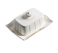 VALICLUD Assiette à Beurre Céramique avec Couvercle Plateau de Service pour Dessert et Fromage Élégant Récipient de Rangement pour Cuisine Décoration Pratique