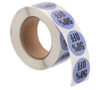 VALICLUD Autocollants de Ronds 1 Pouce, Étiquettes de Prix Supermarché, Autocollants Adhésifs Colorés pour Commerce de Détail, Lot de 1 Rouleau de Petites Étiquettes de Pourcentage