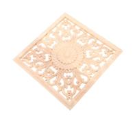 VALICLUD Autocollants en Sculpté Non Peints - Appliques Et Incrustations en Sculpté De Style Européen, Décorative, Cadre De Miroir Ovale pour Porte De Meuble, Armoire,