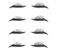 VALICLUD Autocollants Eye-liner Pailletés Pour Cils 4 Paires Taille Standard Auto-adhésifs Femme Maquillage Quotidien Fêtes