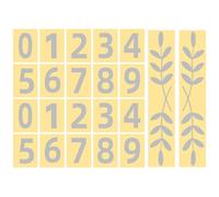 VALICLUD Autocollants Numéros pour Boîte aux Lettres Auto-Adhésifs, 4 Jeux de Stickers Rétroéclairés, Dimensions 75X48 MM, pour Usage Nocturne Extérieur