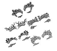 VALICLUD Autocollants Pour Eye-liner En Dentelle Creux 5 Pièces Taille Unique Maquillage Temporaire Pour Femmes Et Filles Ambiance Fête