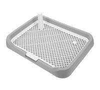 VALICLUD Bac à Litière pour Chien en ABS Robuste Grille Anti-Éclaboussures Grosse Taille pour Petits et Grands Chiens Bac à Litière pour Apprentissage Propreté et Balcon Facile à