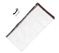VALICLUD Bâche D’Hiver pour Poulailler 3X3 M en Tissu Imperméable Anti-Déchirure Transparent avec Corde Noire et 50 Attaches Blanches Protection Extérieure Résistante aux Intempéries pour