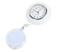 VALICLUD Badge Reel Pocket Watch Clip Et Étudiants Montre Suspendue Créative avec Motif Blanc